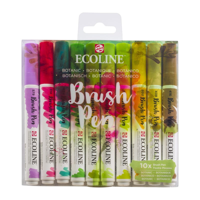 Ecoline Set of 10 Brush Pens - Botanic - Image 1